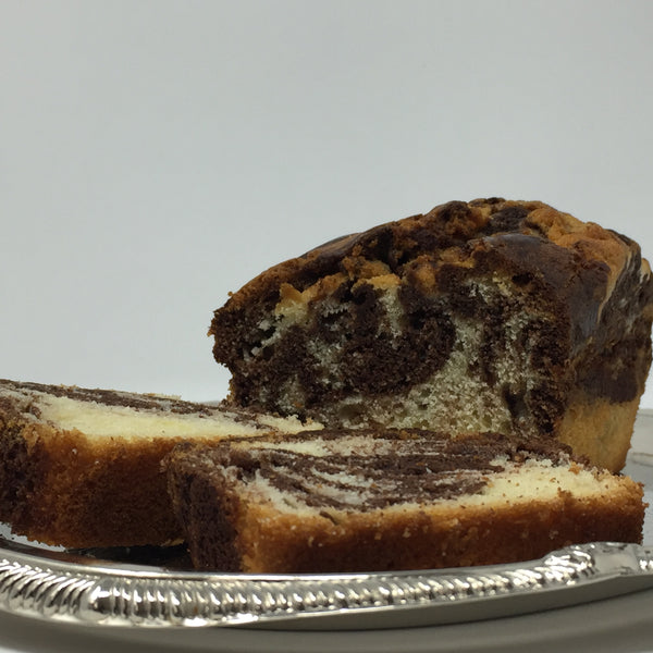 Marble yogourt bread homemade by the sisters of the Greek Orthodox Monastery of Virgin Mary the Consolatory.