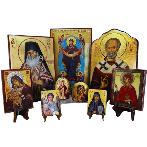 Orthodox Icons made in Canada by the sisters of monasterevmc.org