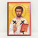 Saint Timothy the Apostle, byzantine custom made icon by the sisters of monasterevmc.org / Saint Timothée, icone byzantine orthodoxe fabriquée au Québec par les soeurs du monasterevmc.org