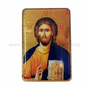 Pocket size Orthodox icon of Christ Pantocrator  sold by the sisters of monasterevmc.org