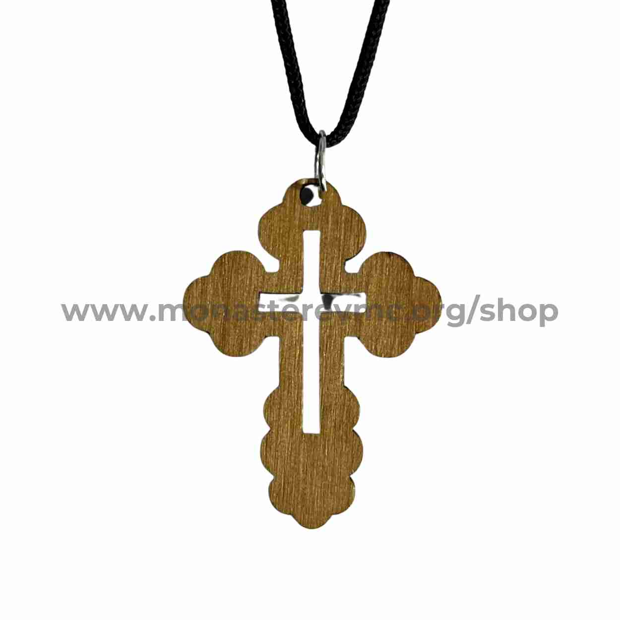 Orthodox wooden cross sold by the sisters of monasterevmc.org - Croix orthodoxe en bois