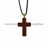 Orthodox cross pendant necklace sold by the sisters of monasterevmc.org / Croix orthodoxe collier vendu par les soeurs du monasterevmc.org