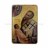 Orthodox pocket size icon of Saint Stylianos the protector of children sold by the sisters of monasterevmc.org