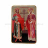 Orthodox pocket size icon of Saints Constantine & Helen Equal-to-the-Apostles sold by the sisters of monasterevmc.org