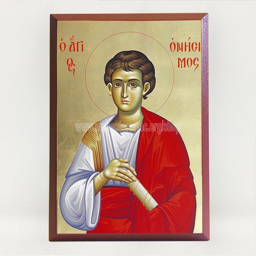 Saint Onesimus the Apostle, byzantine custom made icon by the sisters of monasterevmc.org / Saint Onésime l'apôtre, icone byzantine orthodoxe fabriquée au Québec par les soeurs du monasterevmc.org