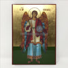 Holy Archangel Michael, byzantine orthodox custom made icon by the sisters of monasterevmc.org/ Icône byzantine orthodoxe de l'Archange Michel, fabriquée par les soeurs du monasterevmc.org