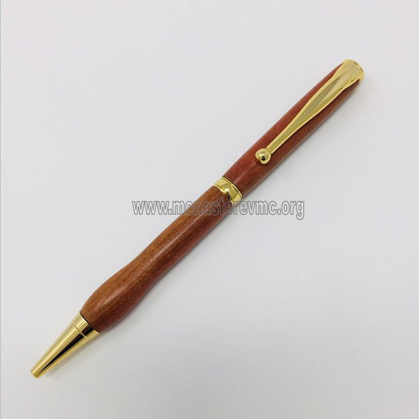 Bubinga wood Pen hand turned by the sisters of Monastery Virgin Mary Consolatory. monasterevmc.org