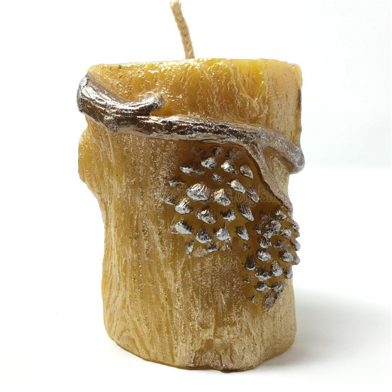 All Natural Beeswax Pillar 