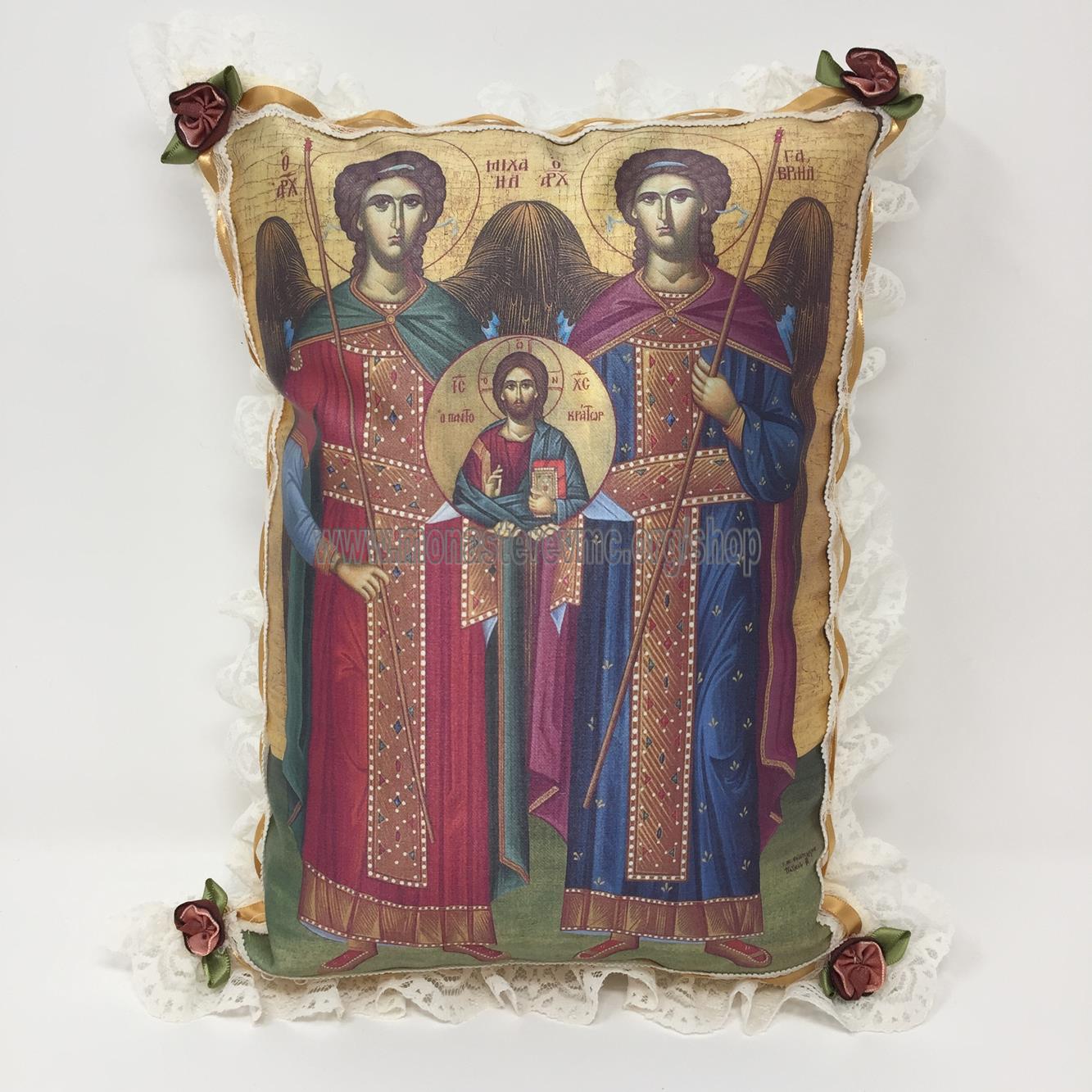 Oreiller d'icône orthodoxe personnalisé | Coussin avec votre choix d'Icône orthodoxe