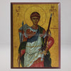 Saint Demetrius the Great Martyr, byzantine orthodox custom made icon by the sisters of monasterevmc.org / Icône byzantine orthodoxe de Saint Dimitrios le myroblyte fabriquée au Québec par les soeurs du monasterevmc.org