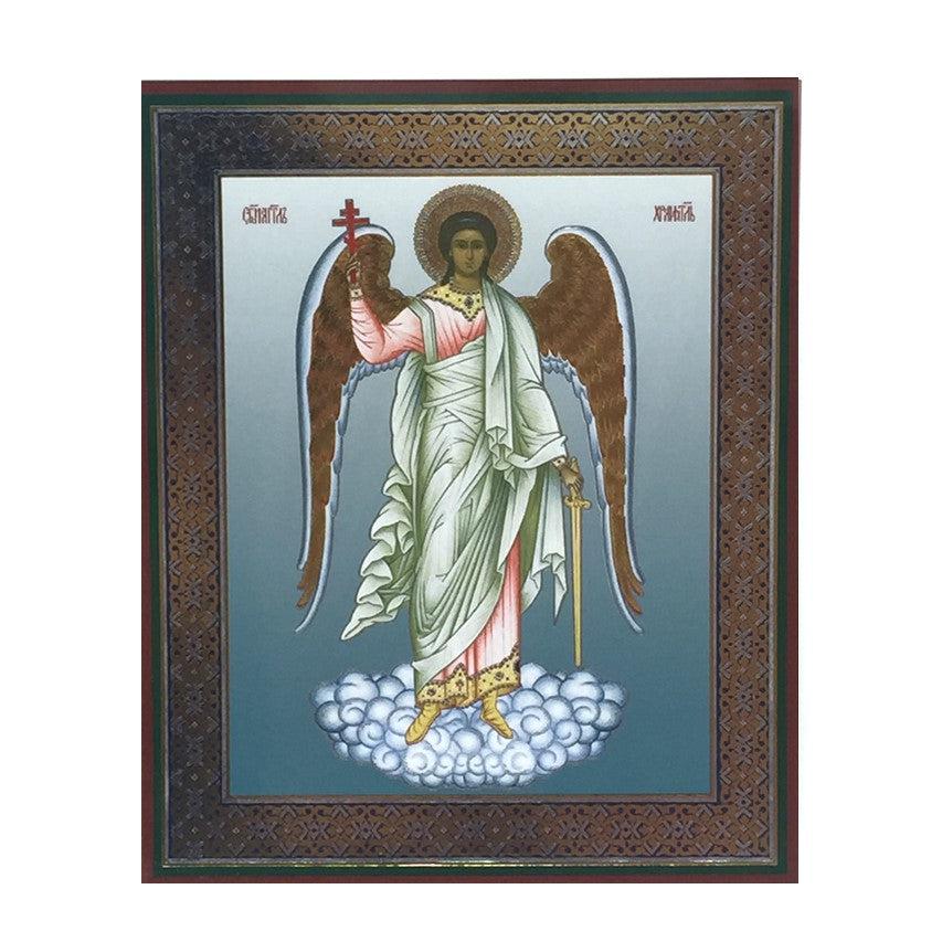 Guardian Angel, Russian Orthodox Icon made by the sisters of monasterevmc.org / Icône russe orthodoxe de l'ange guardien faite à la main par les soeurs du monasterevmc.org