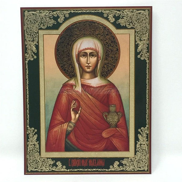 Russian Orthodox Icon of Saint Mary Magdalene made by the sisters of monasterevmc.org - Icône russe orthodoxe de Sainte Marie Madeleine faite à la main par les soeurs du monasterevmc.org