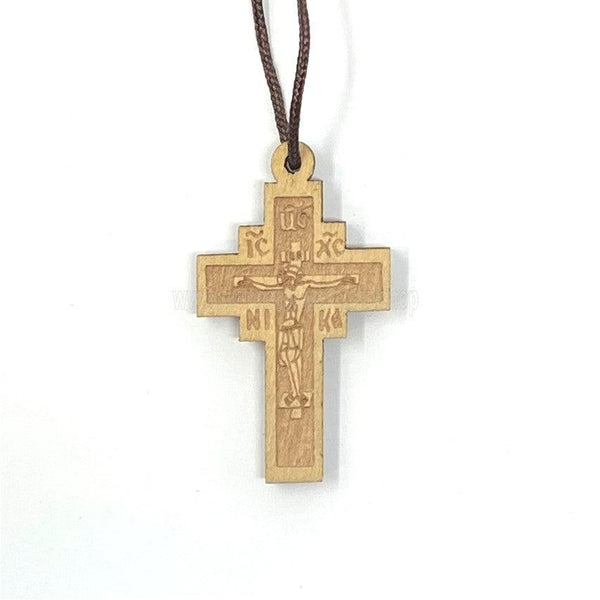 Orthodox wooden cross sold by the sisters of monasterevmc.org / Croix orthodoxe en bois vendue par les soeurs du  monasterevmc.org