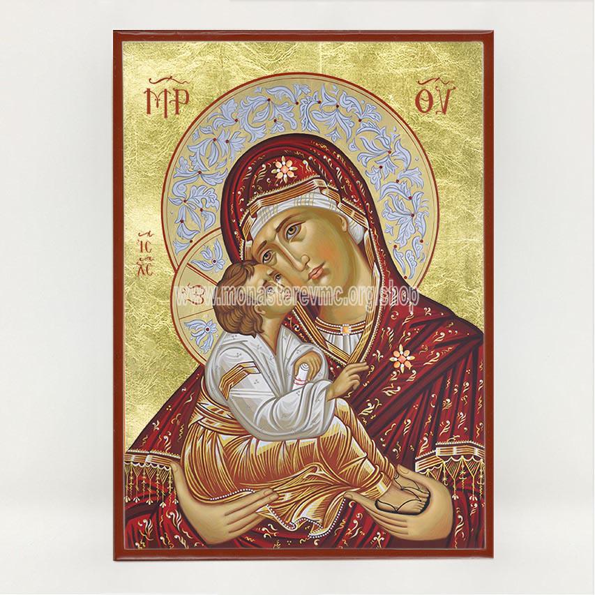 Mother of God byzantine orthodox custom made icon by the sisters of monasterevmc.org /Mère de Dieu, icône de style byzantine orthodoxe fabriquée par les soeurs du monasterevmc.org