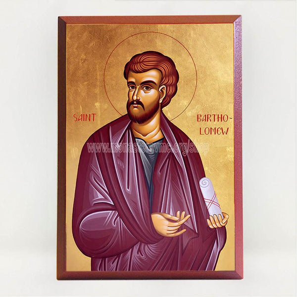 Saint Bartholomew the Apostle, byzantine custom made icon by the sisters of monasterevmc.org / Saint Bartholomée l'apôtre, icone byzantine orthodoxe fabriquée au Québec par les soeurs du monasterevmc.org