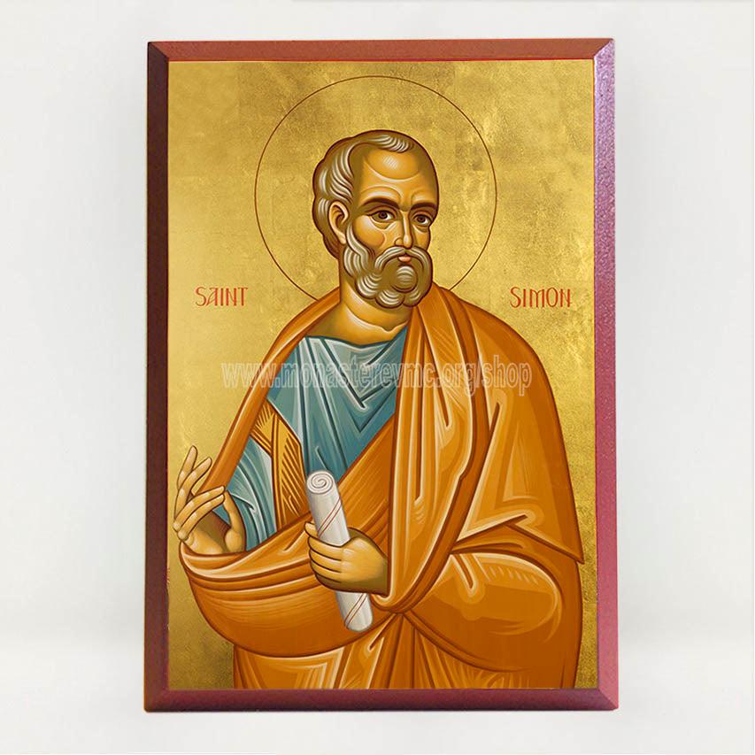 Saint Simon the Apostle, byzantine custom made icon by the sisters of monasterevmc.org / Saint Simon l'apôtre, icone byzantine orthodoxe fabriquée au Québec par les soeurs du monasterevmc.org