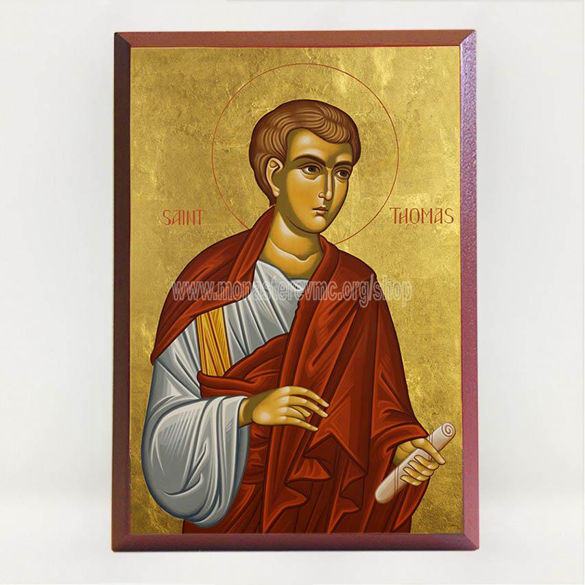 Saint Thomas the Apostle, byzantine orthodox custom made icon in Canada by the sisters of monasterevmc.org / Saint Thomas l'apôtre, icône byzantine orthodoxe fabriquée au Québec par les soeurs du monasterevmc.org