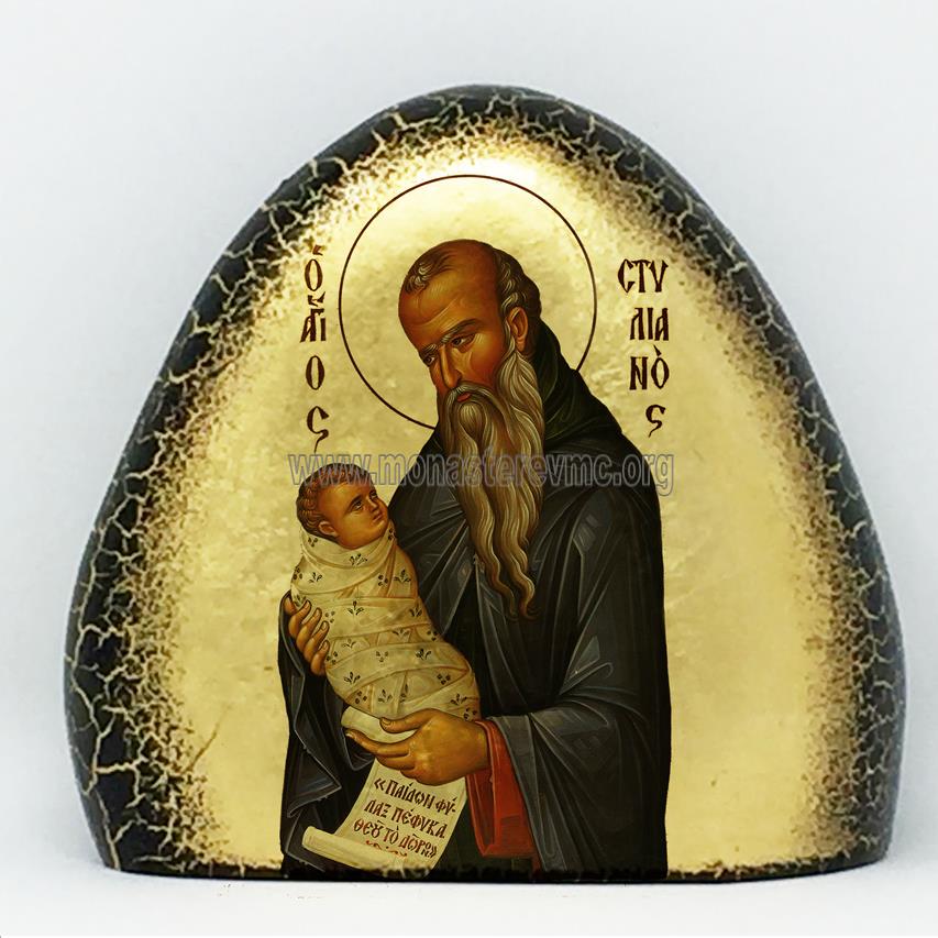 St. Stylianos on stone