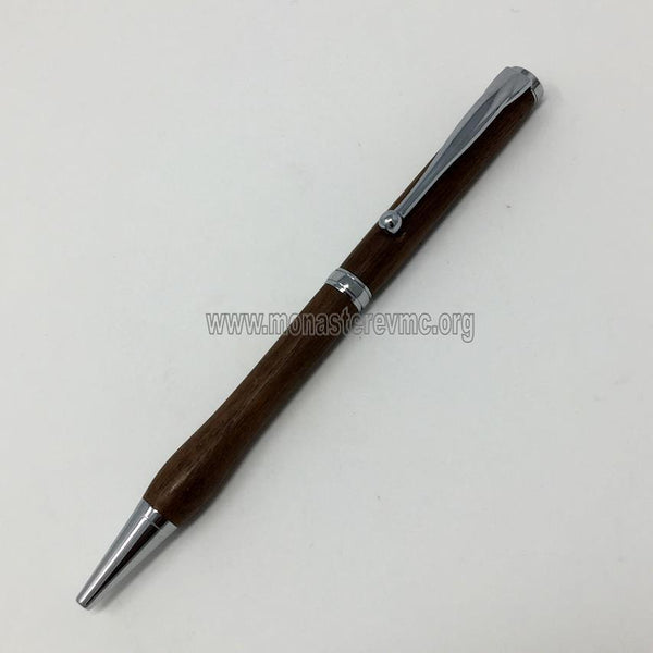 Walnut wood Pen hand turned by the sisters of Monastery Virgin Mary Consolatory. monasterevmc.org